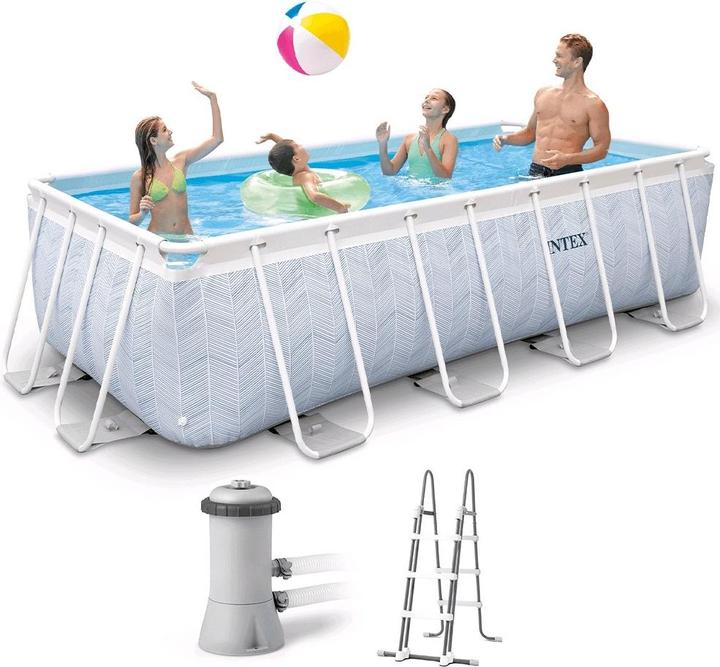 Produktbild Intex Chevron Prisma Pool 400x200x100 cm, mit Pumpe