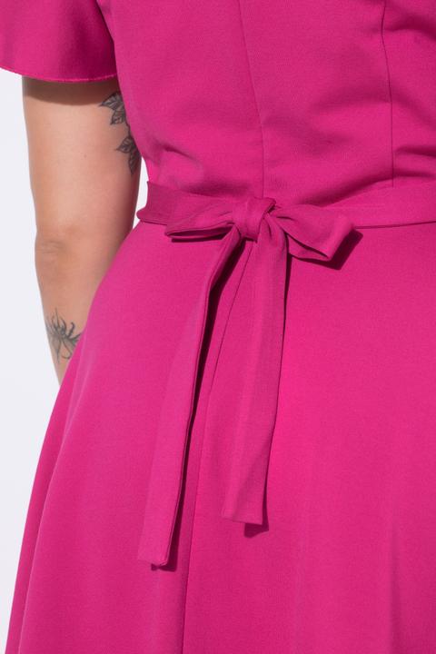 Actual product image Ulla Popken Flutter Cap Sleeve Gown (58)