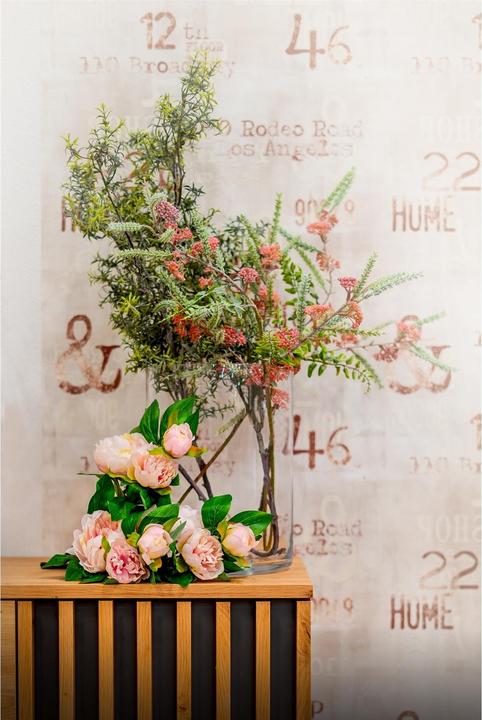 Actual product image HTI-Living Artificial Flower Spring Flower, Coral (86 cm)