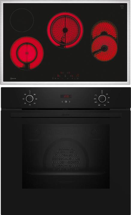 Actual product image Neff Oven set, built-in, B1CCC0AK3 + T18SDH9L0, oven, electric hob, BX38B0