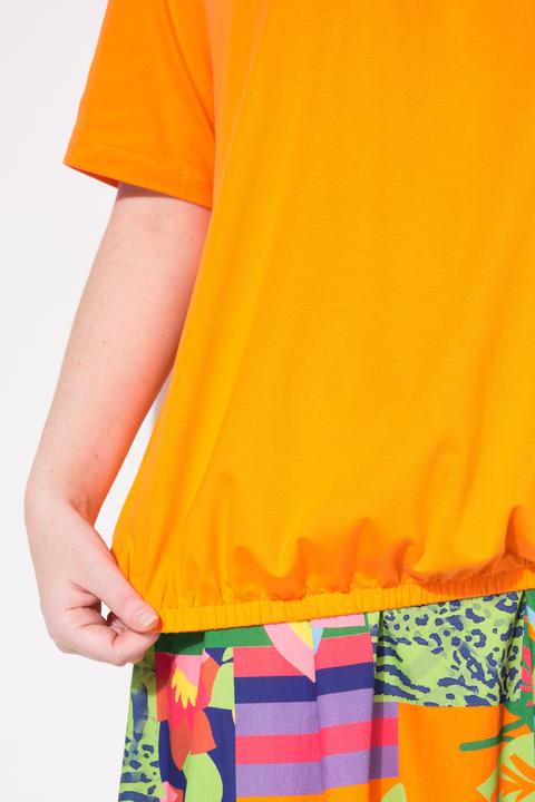 Produktbild Ulla Popken T-Shirt, Gummisaum, Biesen, V-Ausschnitt, Halbarm (46, 48)
