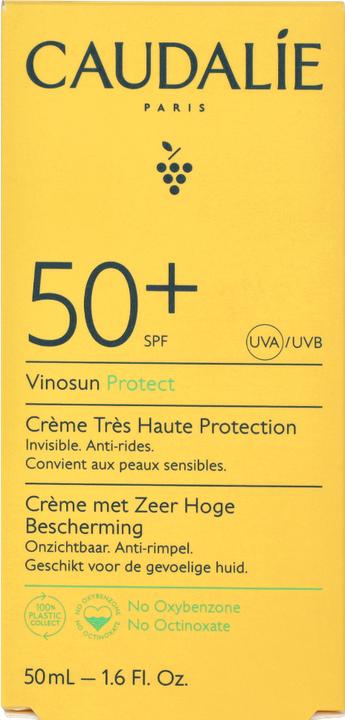Actual product image Caudalie Vinosun Haute Protecting Sun (Suntan cream, SPF 50, 50 ml, 0.07 g)