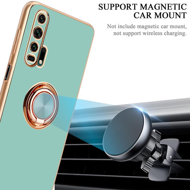 Immagine prodotto Cadorabo Custodia per Honor 20 PRO in TPU con protezione della fotocamera e anello LM089 Style (Honor 20 Pro)
