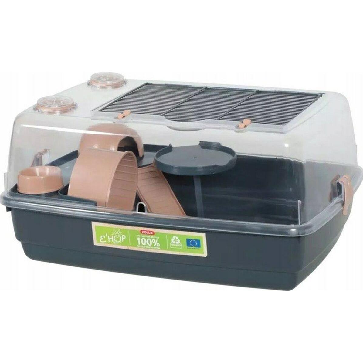 Comparer les prix de Zolux Hamster cage EHOP 55 cm, rose, Cage + enclos