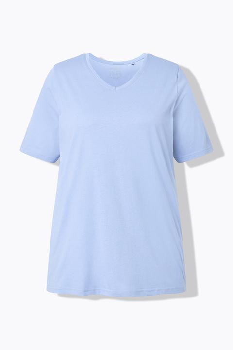 Actual product image Ulla Popken 2 Pack of Eco Cotton Basic Tees (56)