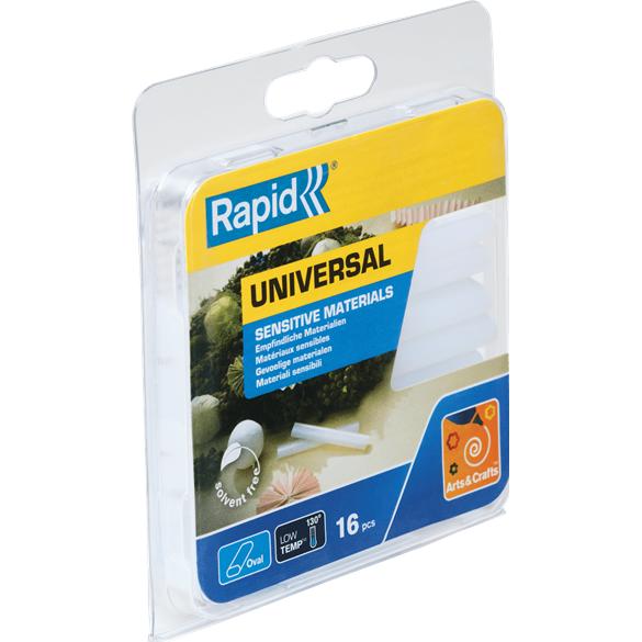 Thumbnail - Rapid, Heisskleber, Universal Transparente Klebesticks Ø9 oval x94mm 16 Stück