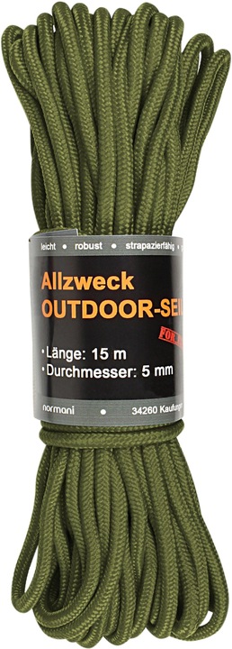 Actual product image Normani All Purpose Outdoor Rope 5 mm x 15 m Chetwynd (15 m)