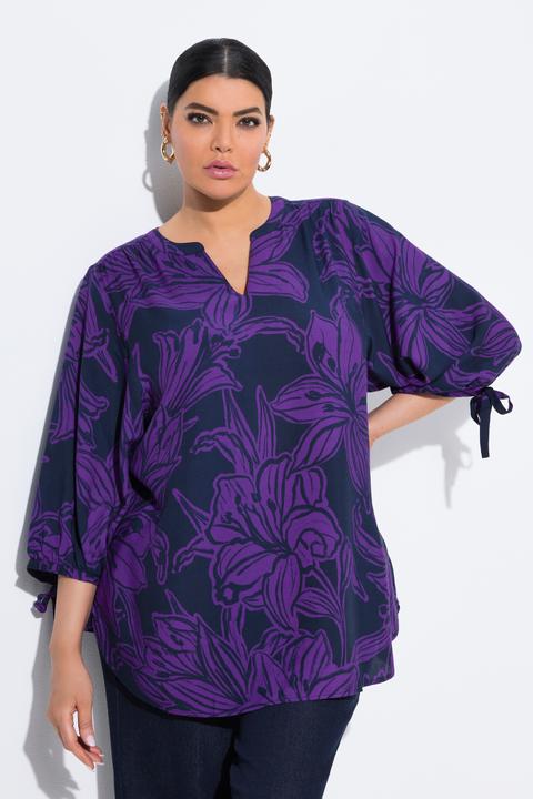 Actual product image Ulla Popken Lily Print Viscose Blouse (50, 52)
