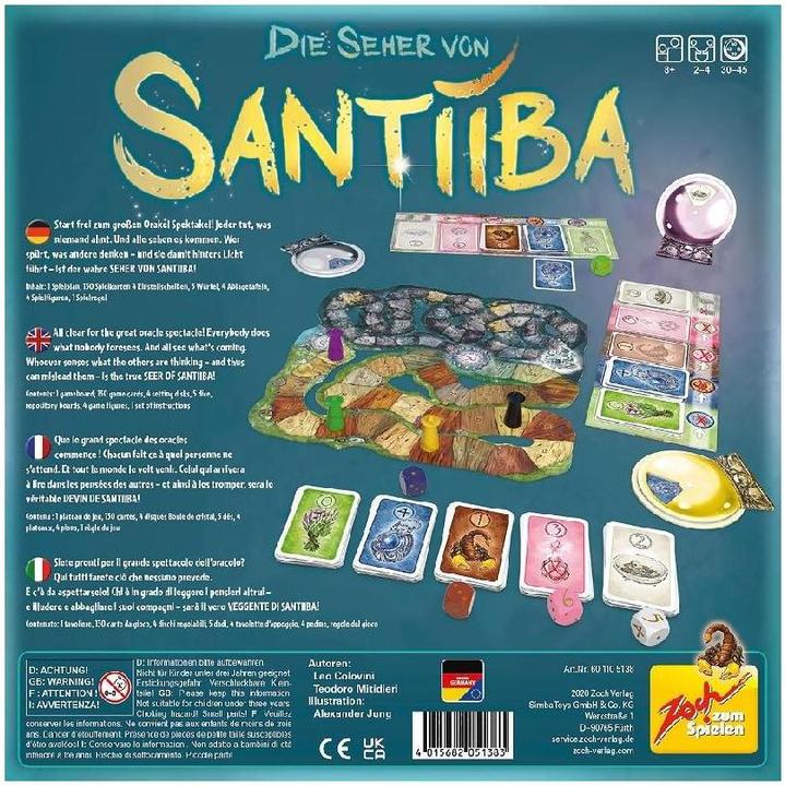 Produktbild Zoch ZOC05138 - Die Seher von Santiiba, Brettspiel, für 2-4 Spieler, ab 8 Jahren (DE-Ausgabe) (Deutsch, 2 - 4 Spieler)
