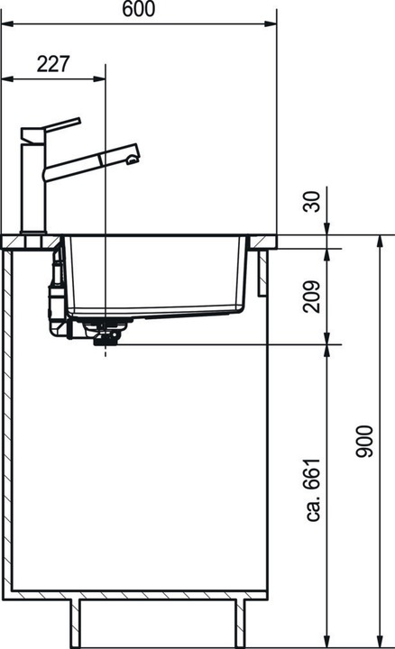Actual product image Franke Maris MRX 210-50 stainless steel 127.0671.708