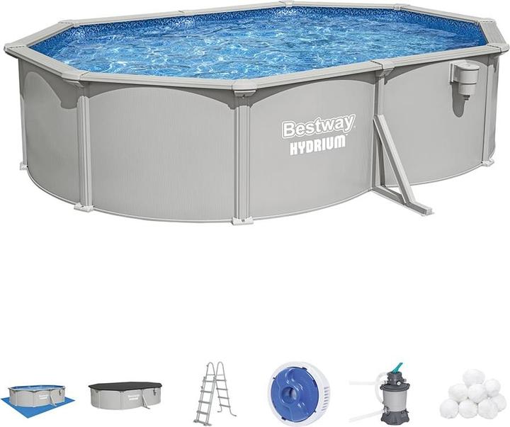 Immagine prodotto Bestway Set piscina ovale Hydrium - 5,00 m x 3,66 m x 1,22 m