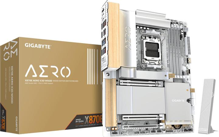 Gigabyte MB GBT AMD AM5 X870E AERO X3D WOOD (AM5, AMD X870E, ATX)