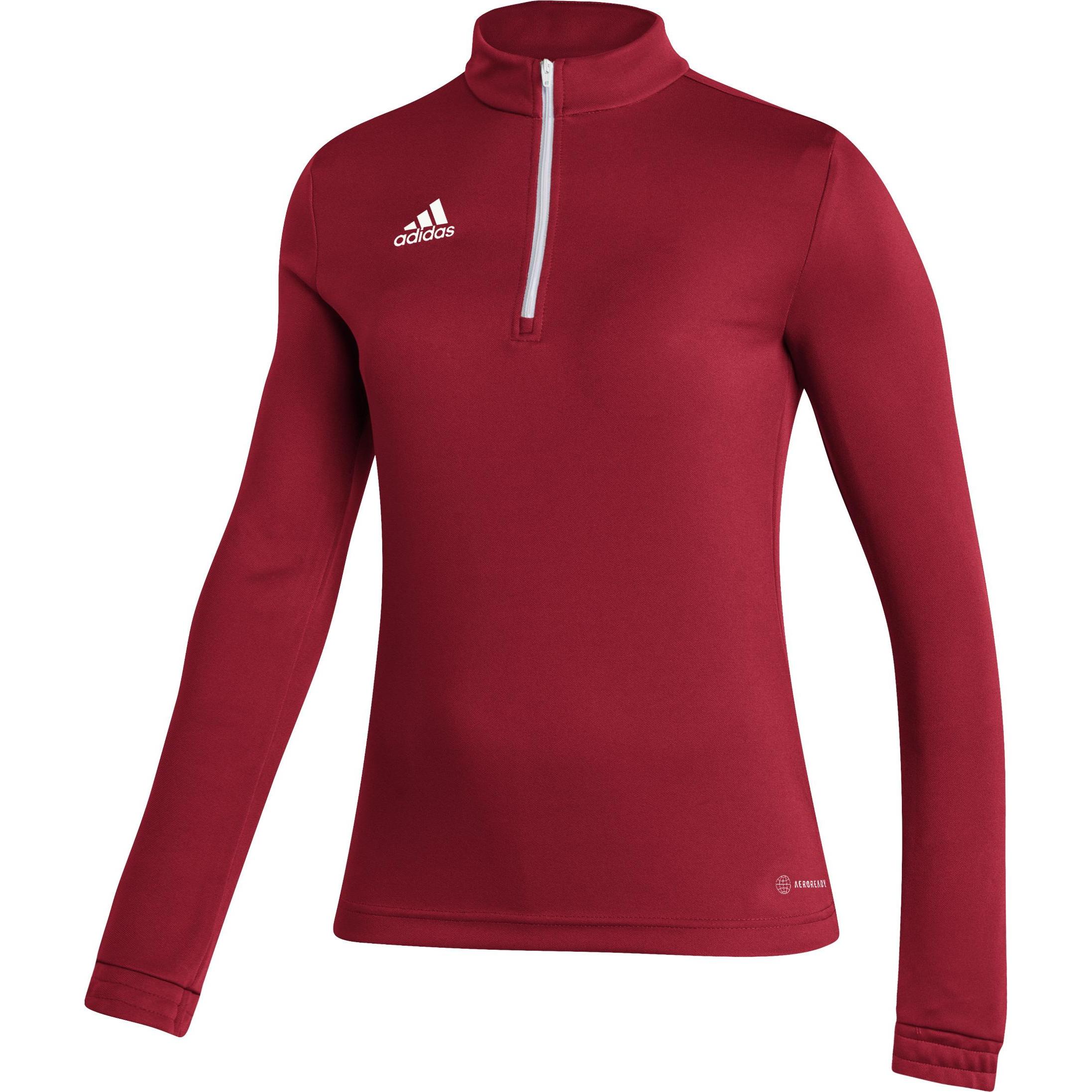 adidas, Damen, Sportshirt, Entrada 22 Trainingspullover Damen (XS), Rot, XS