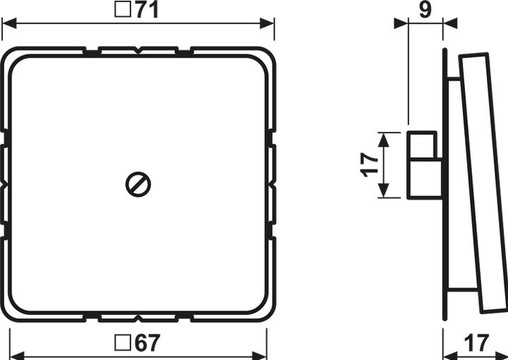 Produktbild JUNG Leitungsauslass