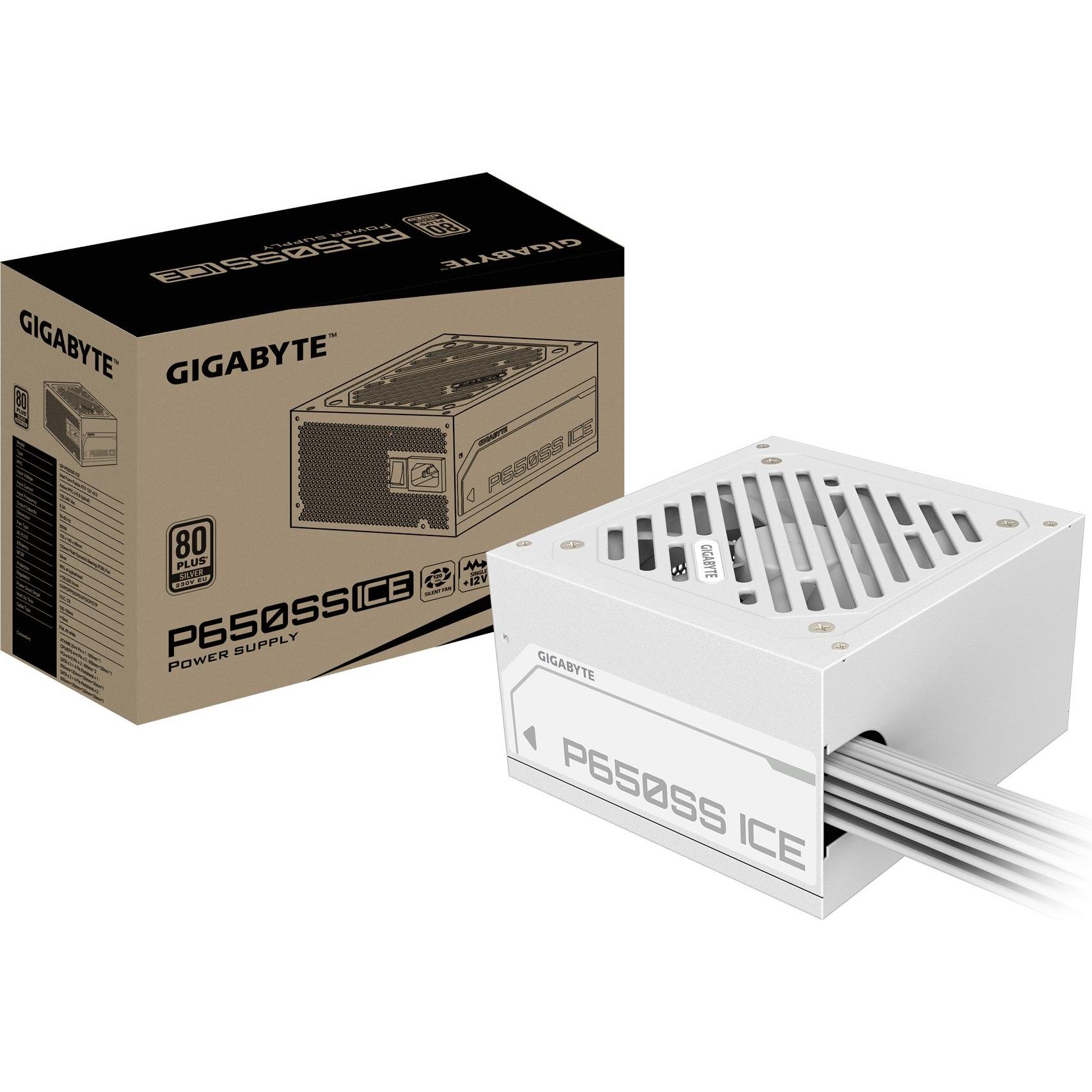 Gigabyte Netzteil P650SS ICE 650Watt (650 W), PC Netzteil, Weiss