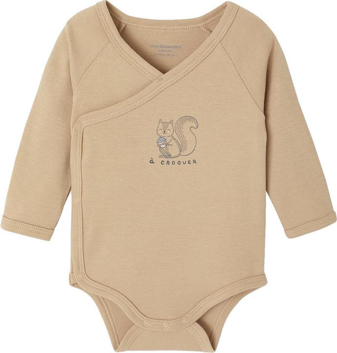 Produktbild Vertbaudet Bio-Kollektion: 2er-Pack Baby Wickelbodys mit langen Ärmeln (74)