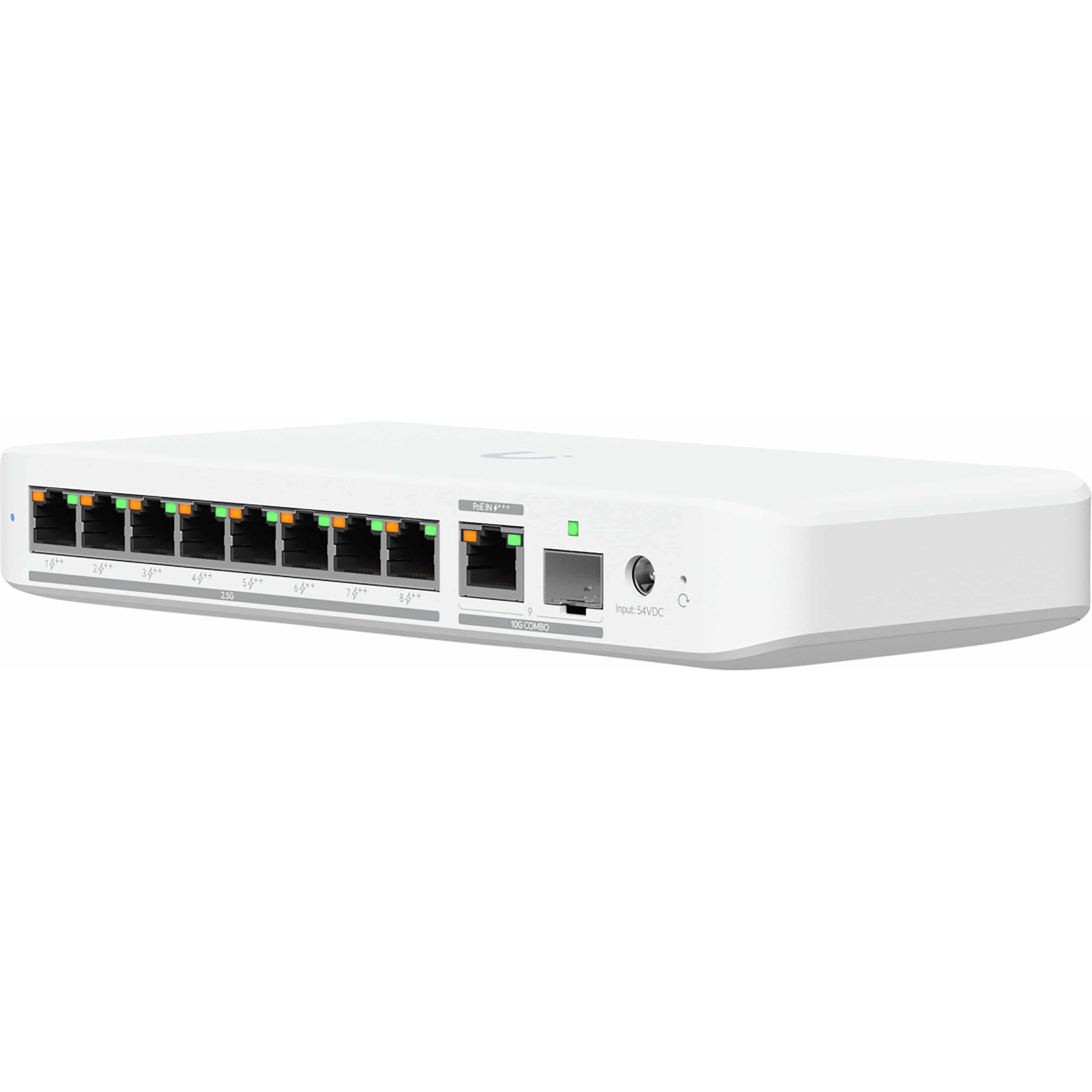 Ubiquiti Flex 2.5G PoE (9 Ports), Netzwerk Switch, Weiss