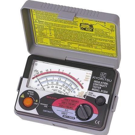 Kyoritsu, Multimeter, Isolationstester 400 M? 250 VDC/500 VDC/1000 VDC 600 VAC (CAT III 600V)