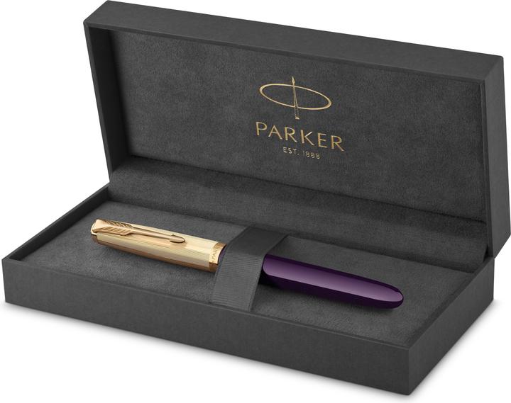 Immagine prodotto Parker Stilografica 51 Plum 18K G.C. F (Nero, Oro, 1x)