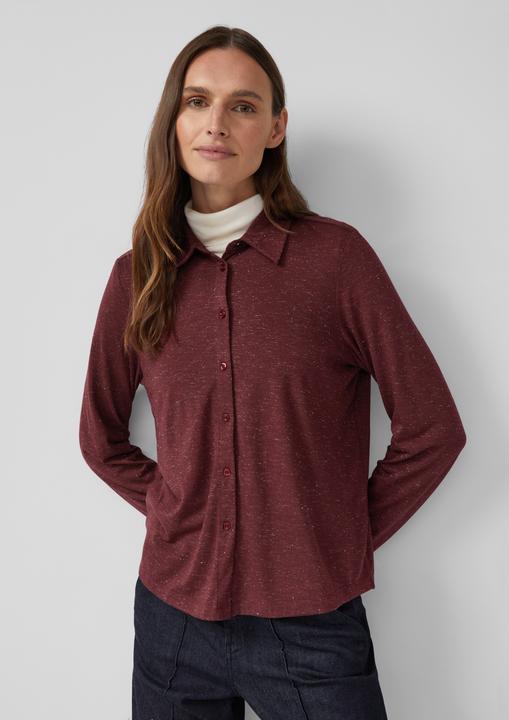 Produktbild s.Oliver T-Shirt Jerseybluse mit Glitzergarn (48)