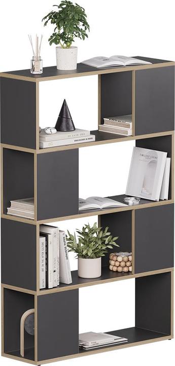 Actual product image Vicco Raumteiler Eneos, Anthrazit/Eiche, 80 x 124.5 cm