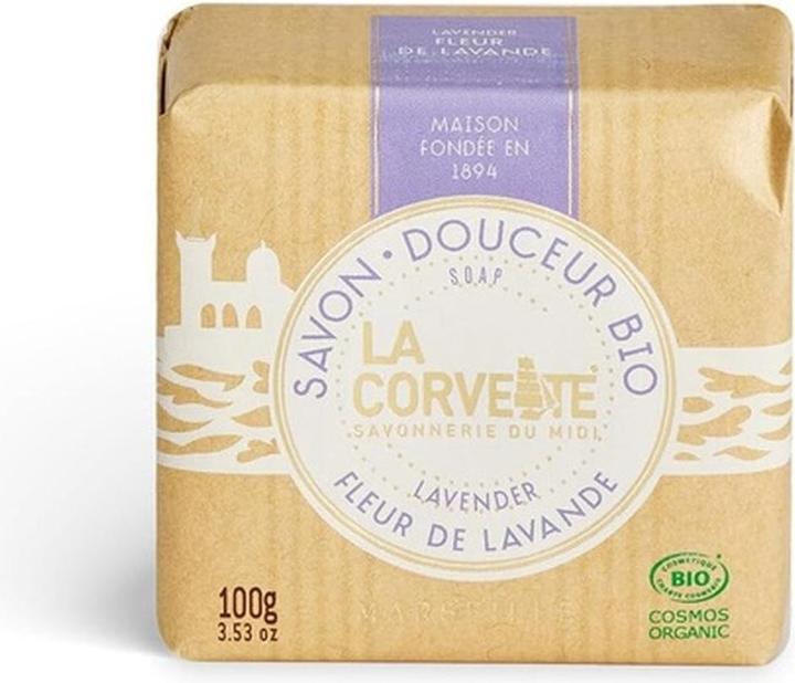 Actual product image La Corvette Douceur Organic Lavender Flower Solid (Soap lotion)