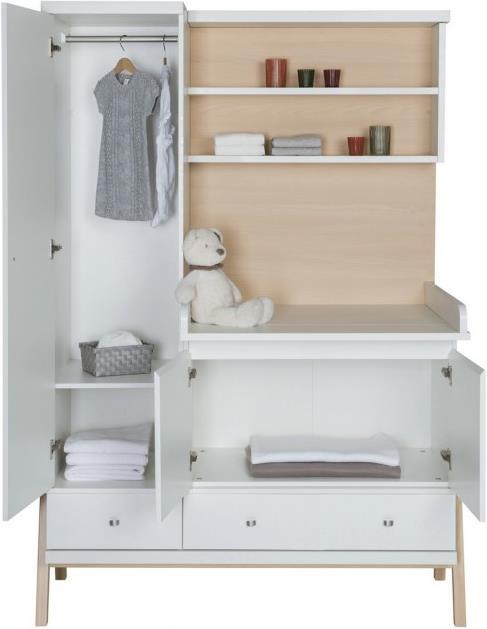 Produktbild Schardt Kombination Holly Nature Schrank mit Wickelkommode (131.50 cm)