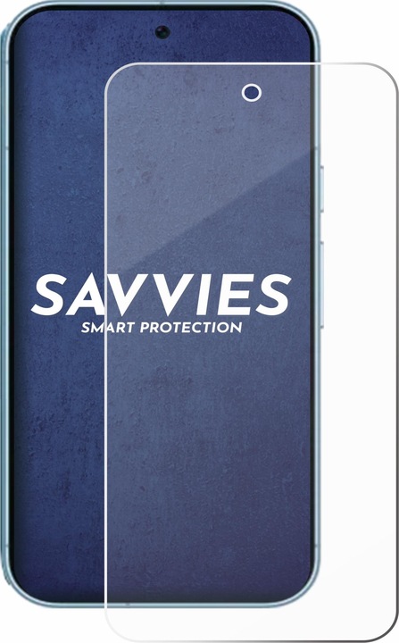 Produktbild Savvies Panzerglas Displayschutz 9H Schutzglas Glas Klar Transparent (1 Stück, Google Pixel 9)