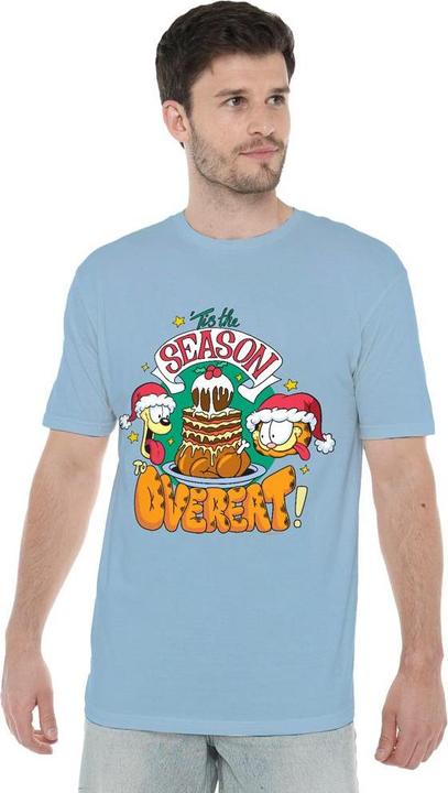 Actual product image Garfield Mens Tis The Season To Overeat Odie Christmas T-Shirt (3XL)