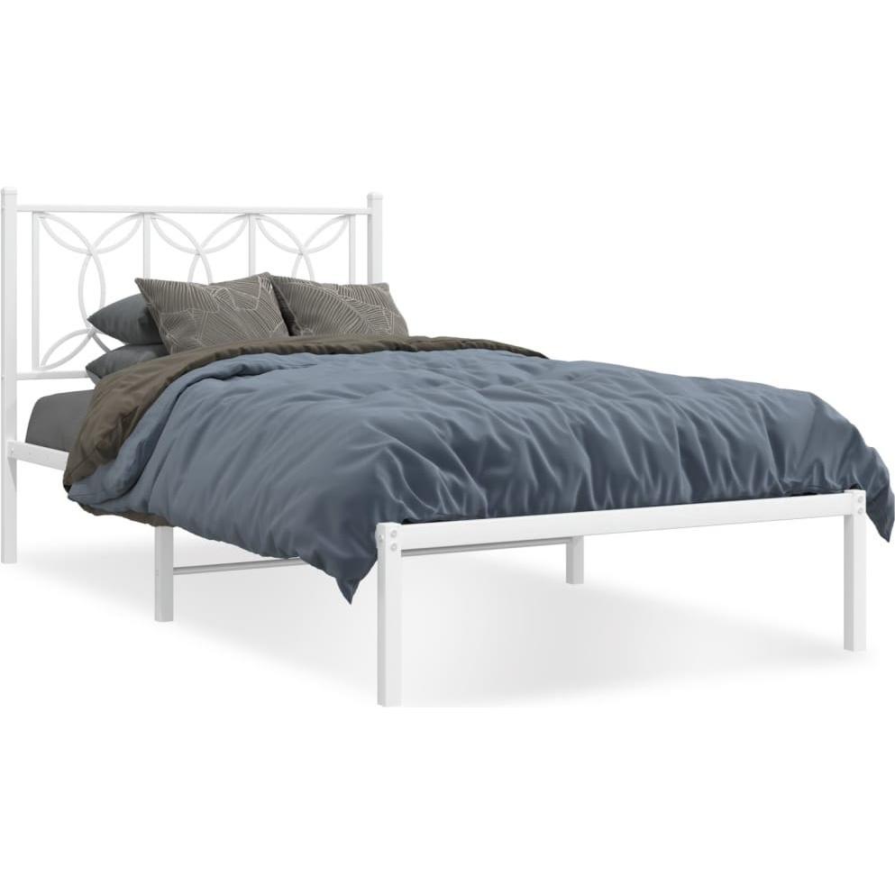 VidaXL, Bett, Bettgestell mit Kopfteil (107 x 203 cm)