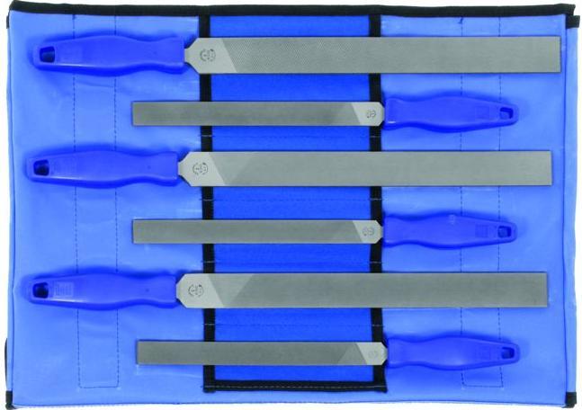 Actual product image Friedr. Dick DICK 6-piece flat file set in roll-up bag (Slash 1, 300 mm)