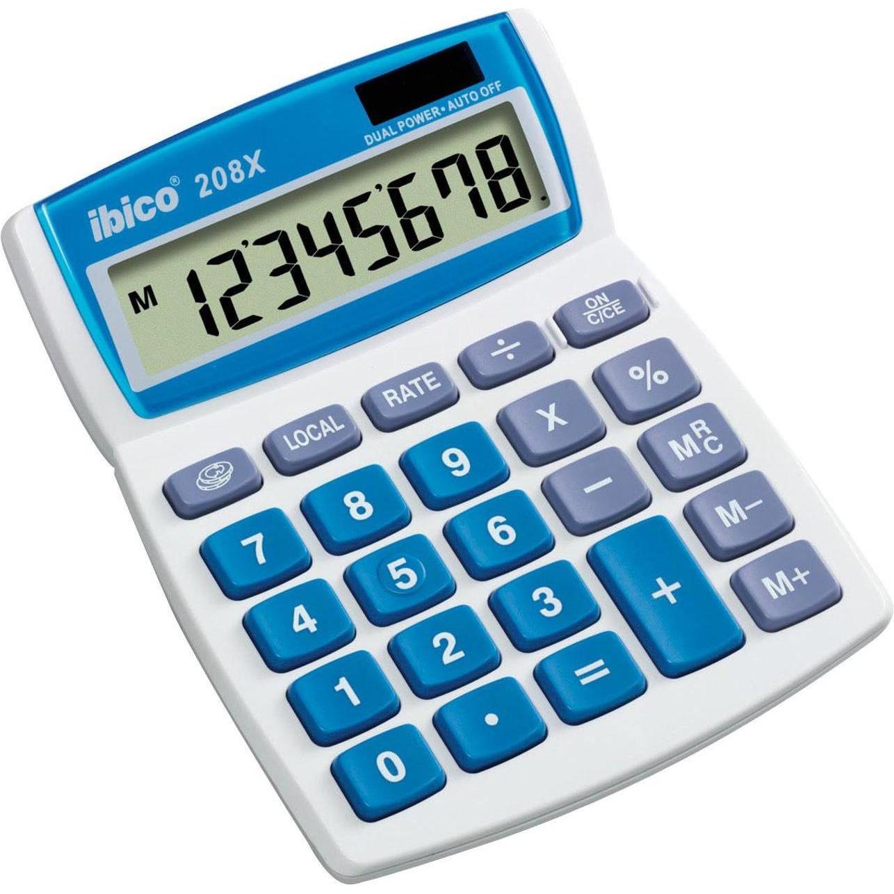 Ibico, Taschenrechner, 208x (Solarzellen)