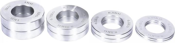 Actual product image Gorilla Sports Weight plates set (2 x 0.5 kg, 2 x 0.75 kg, 2 x 1 kg, 2 x 0.25 kg)