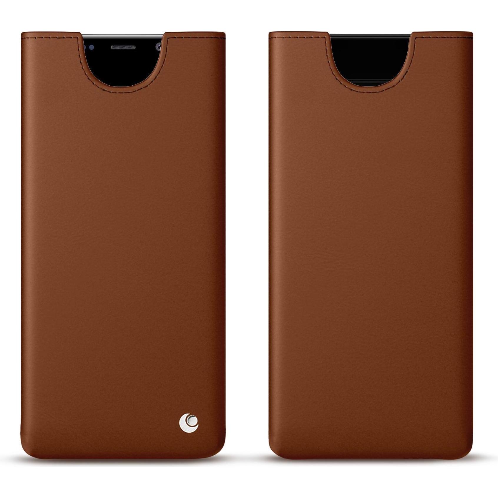 Noreve Lederschutzhülle (Samsung Galaxy Note 9), Smartphone Hülle, Braun