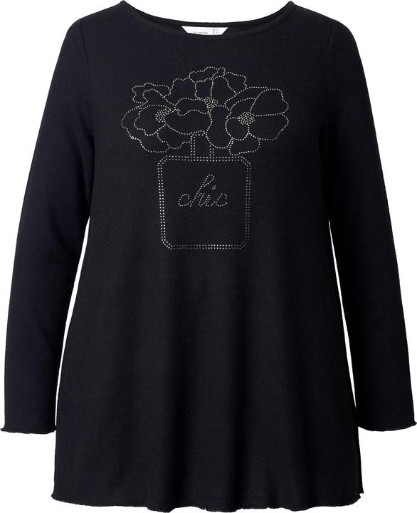 Produktbild Miamoda Pullover, A-Linie, Glitzersteinchen, Langarm (44)