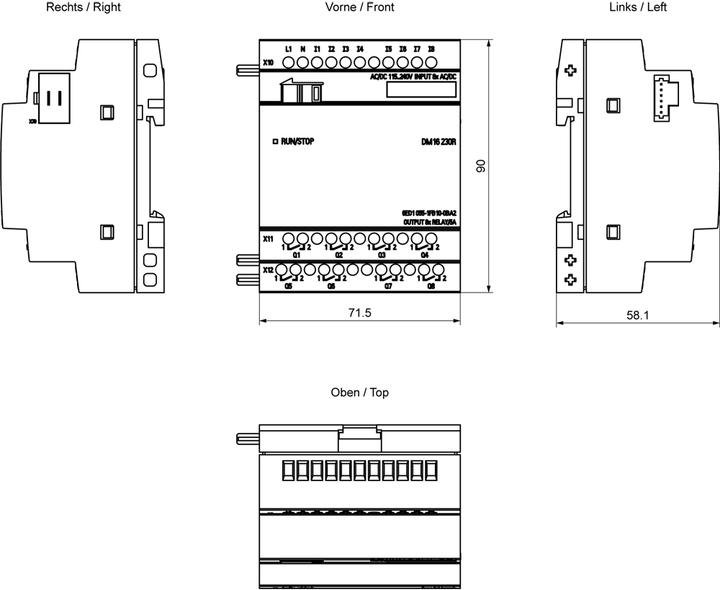 Produktbild Siemens Expansion Module LOGO!8 DM16 230R 8DI8DO