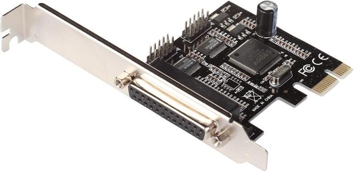 Actual product image i-tec PCI-E 2x serial 1x parallel adapter PCI-Express RS232 2x DB-9 parallel port 1x DB-25 via