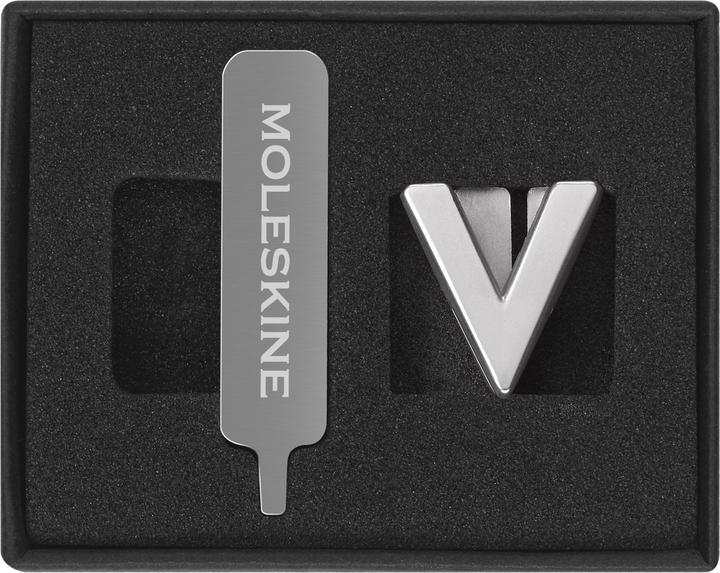 Immagine prodotto Moleskine Spilla Lettera V Argento (Nessuna rilegatura)