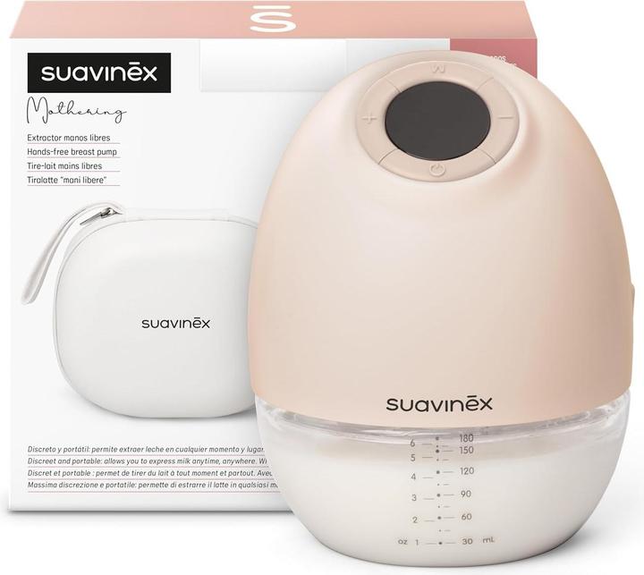 Produktbild Suavinex Hands-Free Milchpumpe, kabellos, 3 Modi, 9 Stufen, LED-Display