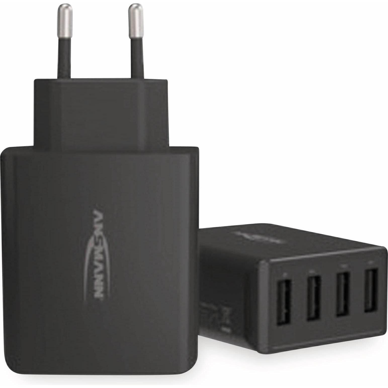 Ansmann Home Charger HC430 (30 W), USB Ladegerät, Schwarz