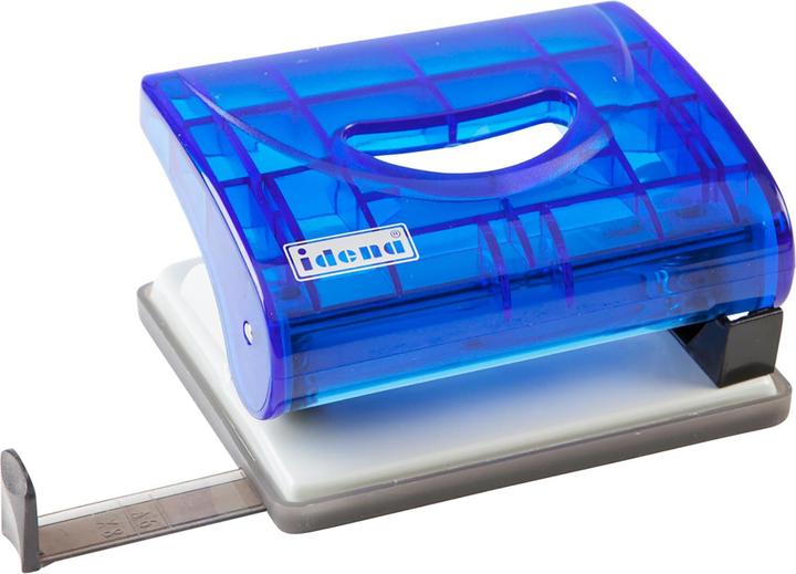 Produktbild Idena Locher transluzent blau bis 16 Blatt