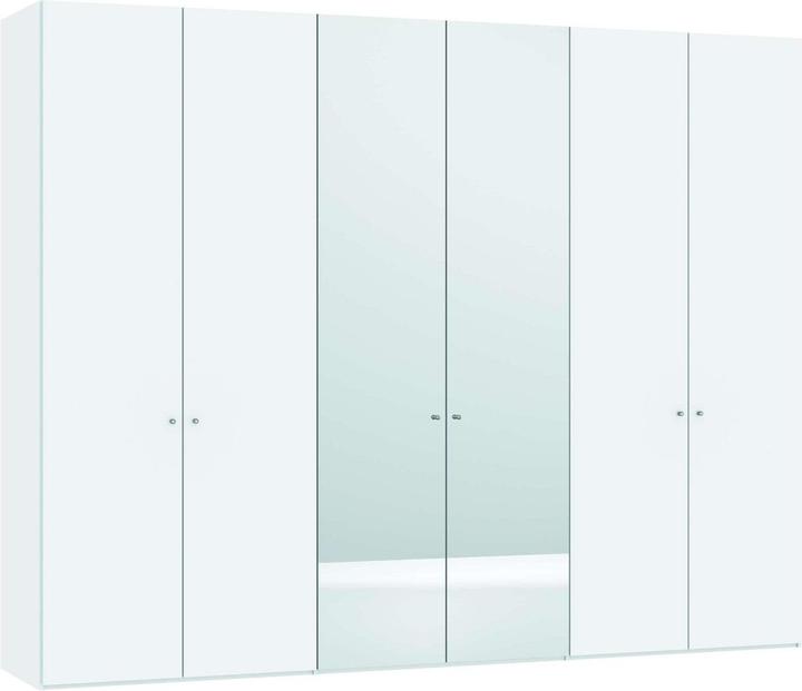 Produktbild Jutzler Drehtürenschrank Topline 236 Edelweiss Hochglanz / Spiegel