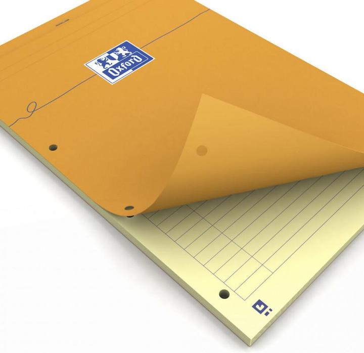 Actual product image Oxford Notepad, 210 x 315, lined - with margin, 80 sheets (A4, Plain, No binding)