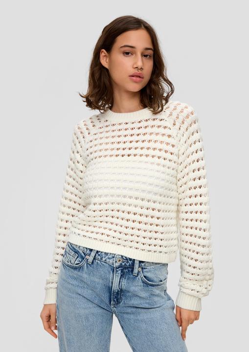 Image du produit s.Oliver Strickpullover Strickpullover mit Ajourmuster (M)