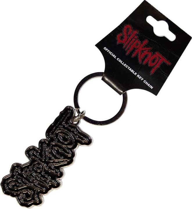 Actual product image Slipknot Bordered Logo Keyring