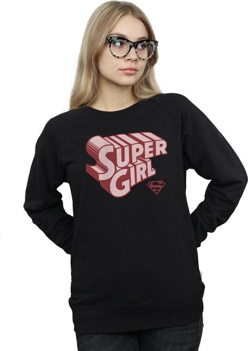 Actual product image Womens/Ladies Supergirl Retro Logo Sweatshirt (M)