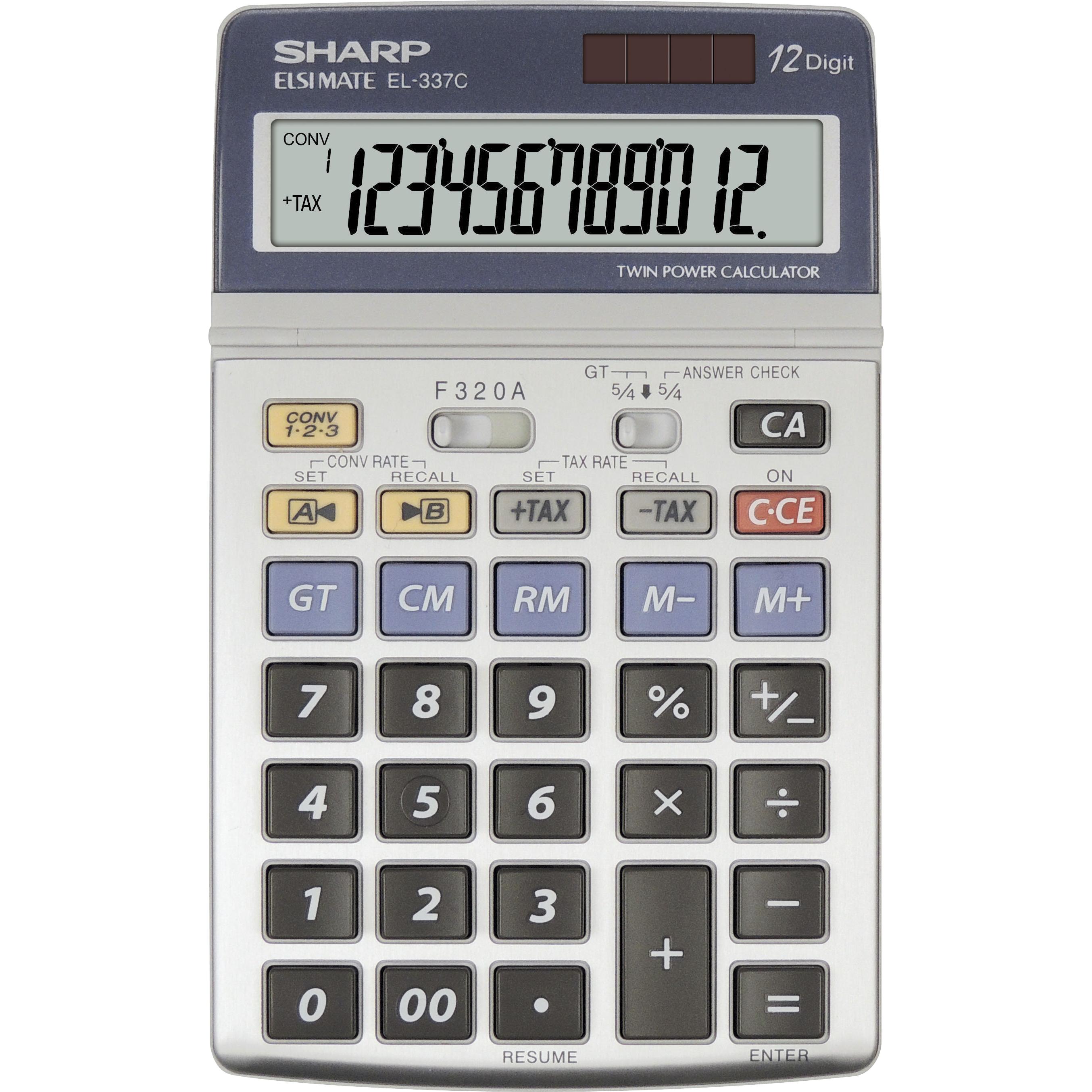 Thumbnail - Sharp, Taschenrechner, EL-337C (Solarzellen, Batterien)