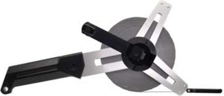 Actual product image Dönges Glass fibre tape measure in aluminium triangular corner frame, width 13 mm, 50 m