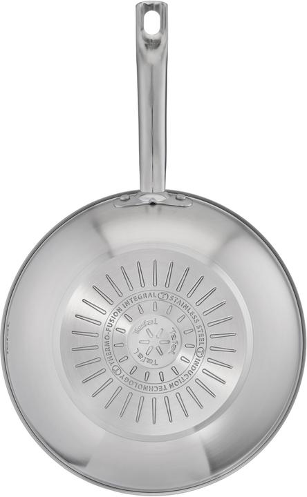 Image du produit Tefal Virtuoso poêle wok 28cm (sans revêtement) (E4921925), Acier inoxydable (28 cm, Wok, Acier inoxydable)