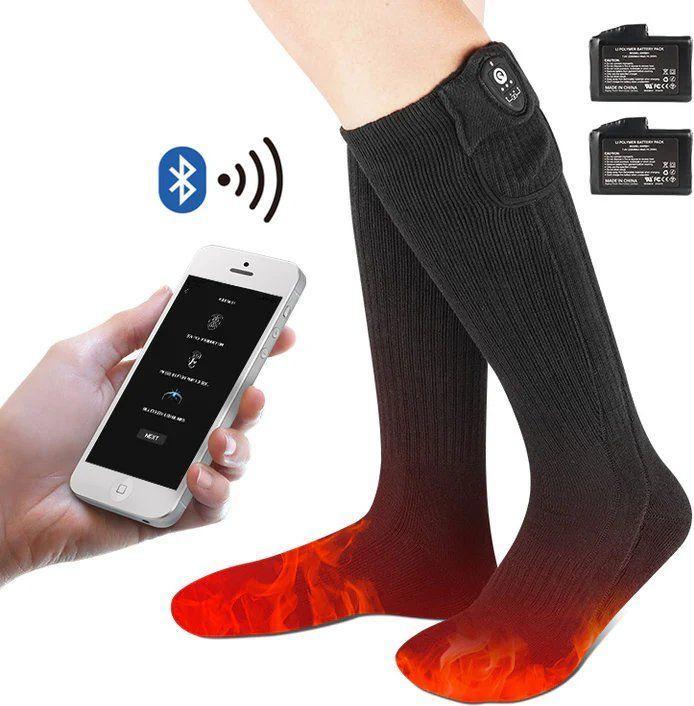 Actual product image Savior Bluetooth Montreal heated ski socks incl. rechargeable battery (42 - 44)